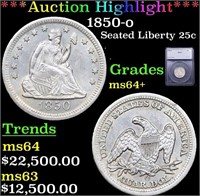 + ***Auction Highlight*** 1850-o Seated Liberty Qu