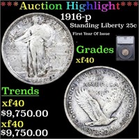 + ***Auction Highlight*** 1916-p Standing Liberty
