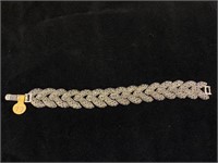 Heavy Sterling Marcasite Bracelet