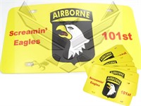12 Plastic Army 101st Airborne Screamin' EaglesTag