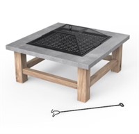 STYLE SELECTIONS 34-in Wood Burning Fire Pit