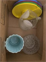 Vase, plates, miscellaneous