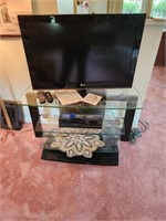 LG TV with RCA Player and Entertainent Center