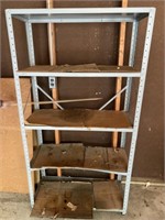 Metal shelving rack
