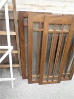 (3) Antique Windows - One Missing A Glass Pane -