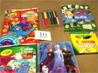 KIDS ASSORTED ACTIVITY BOOKS MARKERS & COLORED