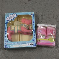 Barbie Slippers & Carousel Figure