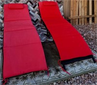 403 - PAIR OF PATIO LOUNGERS W/ CUSHIONS
