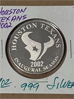 Houston Texans 1oz .999 Silver Round