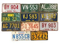 Ohio Oregon  Pennsylvania License Plates