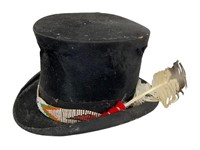 Top Hat with Bead Work Band