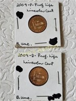 2009 D & P Lincoln PENNIES Cents MS pair Rare!