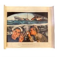 WWII Poster Revenge in the Pacific Original