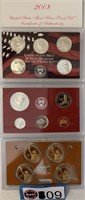 2008 US MINT PROOF SET. INCLUDES 10 COIN