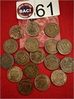 14 - INDIAN HEAD CENTS, 6 - 1901, 1902, 3 - 1