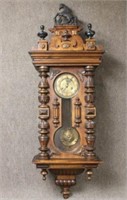 Vintage Mechanical Wall Clock by Kienzle w/ Key, W