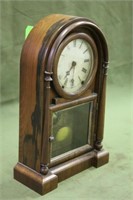 8th Day and Gothic Octagon Mantle Clock W/ Key WOR