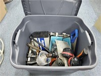 tote and contents, tools,drills and more untested