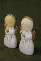 (2) Angels 18" Each Dated 1999 Blow Molds