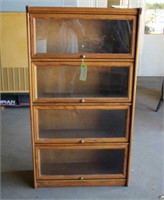 Oak Barrister Bookcase (4) Shelves Approx 32" x 60
