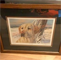 Framed and signed print by Randy McGovern(frozen