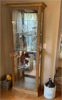 Oak and glass display case