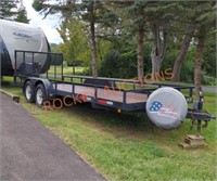 24ft Currahee bumper pull utility trailer