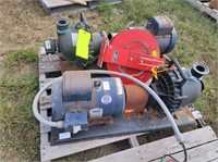 5 hp 220 pumps & air hose