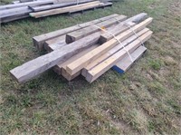 Assorted lumber - 4x4, 6x6, etc., various lengths