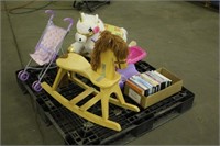 Horse Rocking Chair, Stuffed Unicorn Rocking Chair