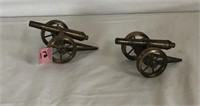 2 Small Metal Cannons 5"L