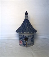 Ceramic Birdhouse W/ Lid