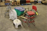 Stepstools, Folding Chairs & Vacuum, Untested & Fa
