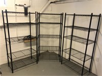 3 Metal Shelves