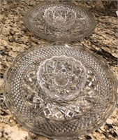D - LOT OF 2 CONDIMENT / APPETIZER DISHES (K23)