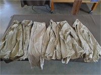 6 Piece Lot - Vintage Military Shirts & Pants