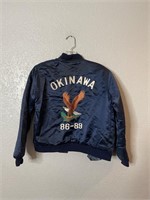 Vintage Okinawa Japan Souvenir Jacket with Soccer
