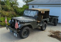1952 Willys Military Jeep M38A1 & Trailer