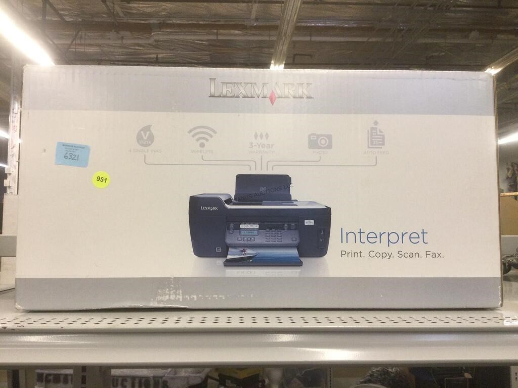 Lexmark printer in box