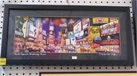 Times Square Broadway Shows Artwork in Frame