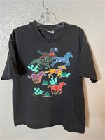 Vintage Running Horses Desert Shirt