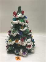 Vintage Porcelain Christmas Tree and Bases