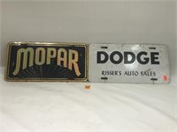 Lot of Front Vanity Tin Plates