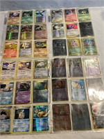 Lot of 4 Pokémon Card Pages