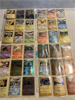 Lot of 4 Pokémon Card Pages