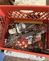Red Crate of Misc. Tools