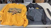 Iowa Hawkeyes clothes youth XL 3/4 zip and adult