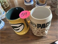 (2) Packer Mugs