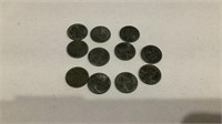 11) 1943 steel pennies