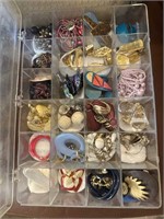 Box of Costume Jewelry Earrings